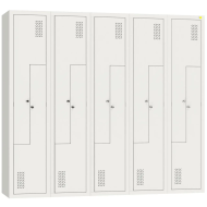 Шкаф для одежды металлический ШОМ-Л-400/5/10