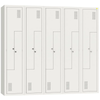 Шкаф для одежды металлический ШОМ-Л-400/5/10