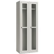Шкаф для одежды металлический ШОМ/С-400/2 с прозрачными дверцами