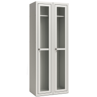 Шкаф для одежды металлический ШОМ/С-400/2 с прозрачными дверцами