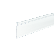 Ценникодержатель на корзины из металлических прутьев прозрачный DRA39