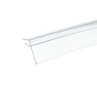 Ценникодержатель прозрачный для стеклянных и тонких полок GLS39 (50 шт. в упаковке)