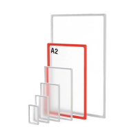 Рамка из ударопрочного пластика с закругленными углами формата А2 (10 шт. в упаковке)