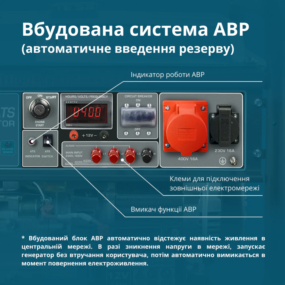 Бензиновий генератор KS 10000E-3 ATS фото 6