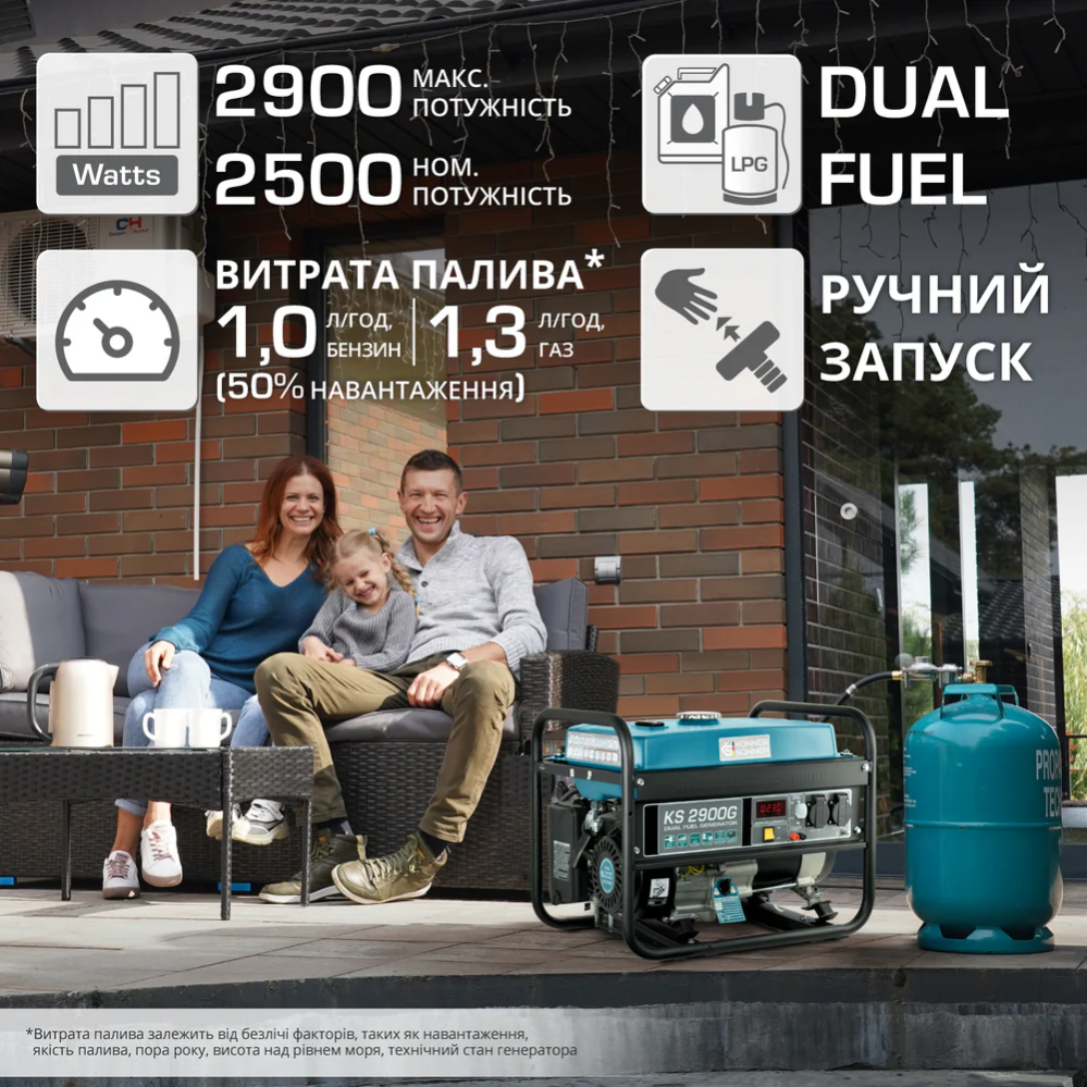 Газобензиновый генератор KS 2900G фото 8