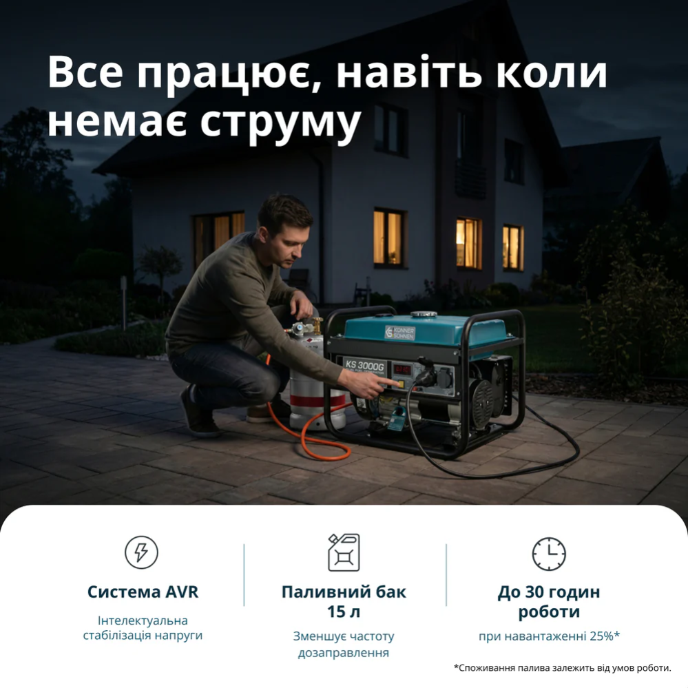 Газобензиновий генератор KS 3000G фото 10