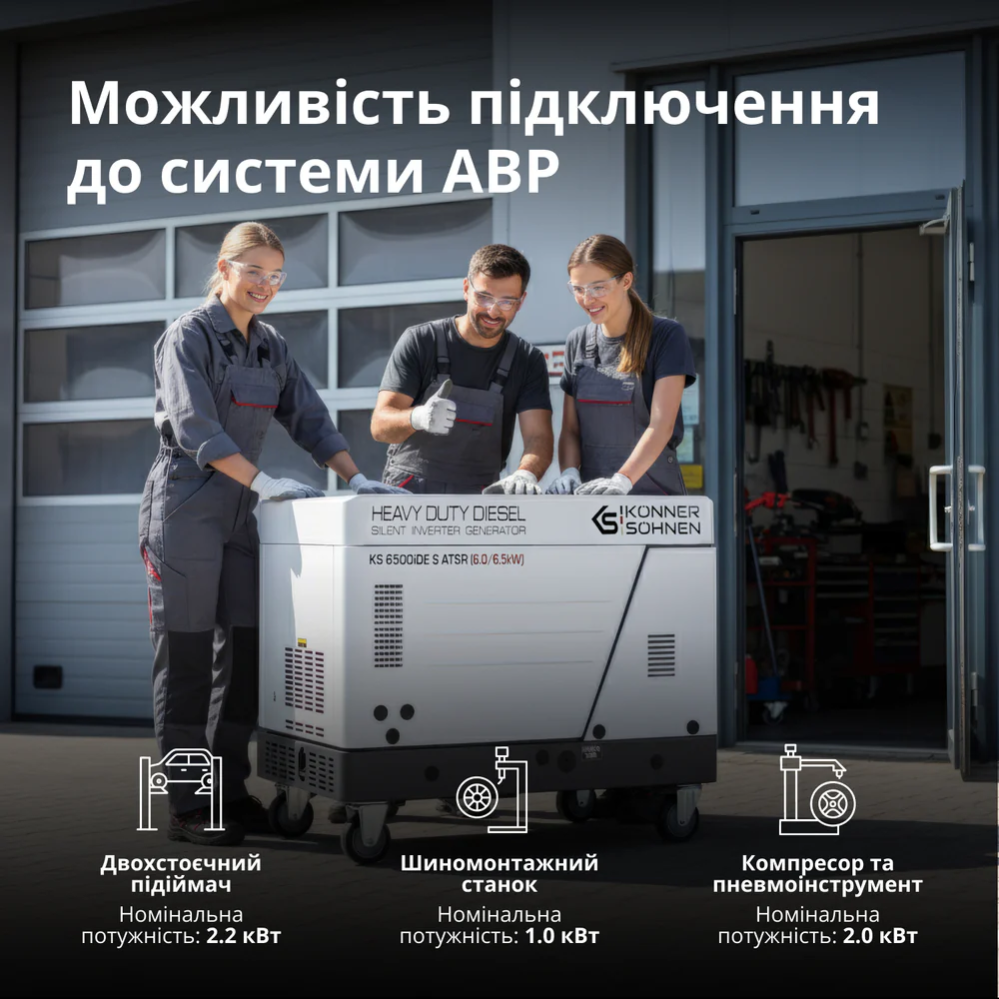 Дизельний інверторний генератор у шумозахисному кожусі KS 6500iDE S ATSR фото 12