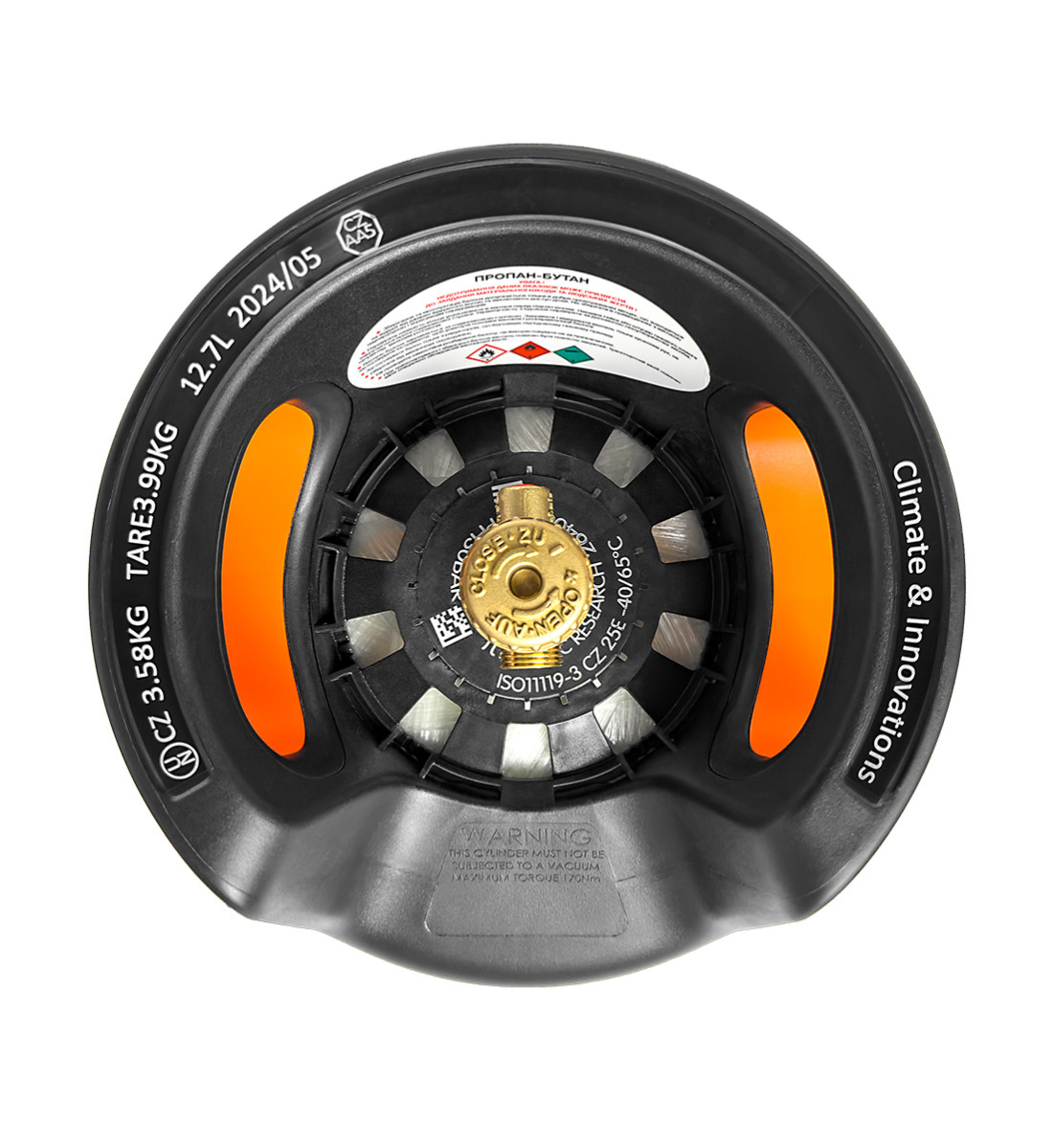 Газовый баллон HPCR 12,7 л с отсекателем фото 3