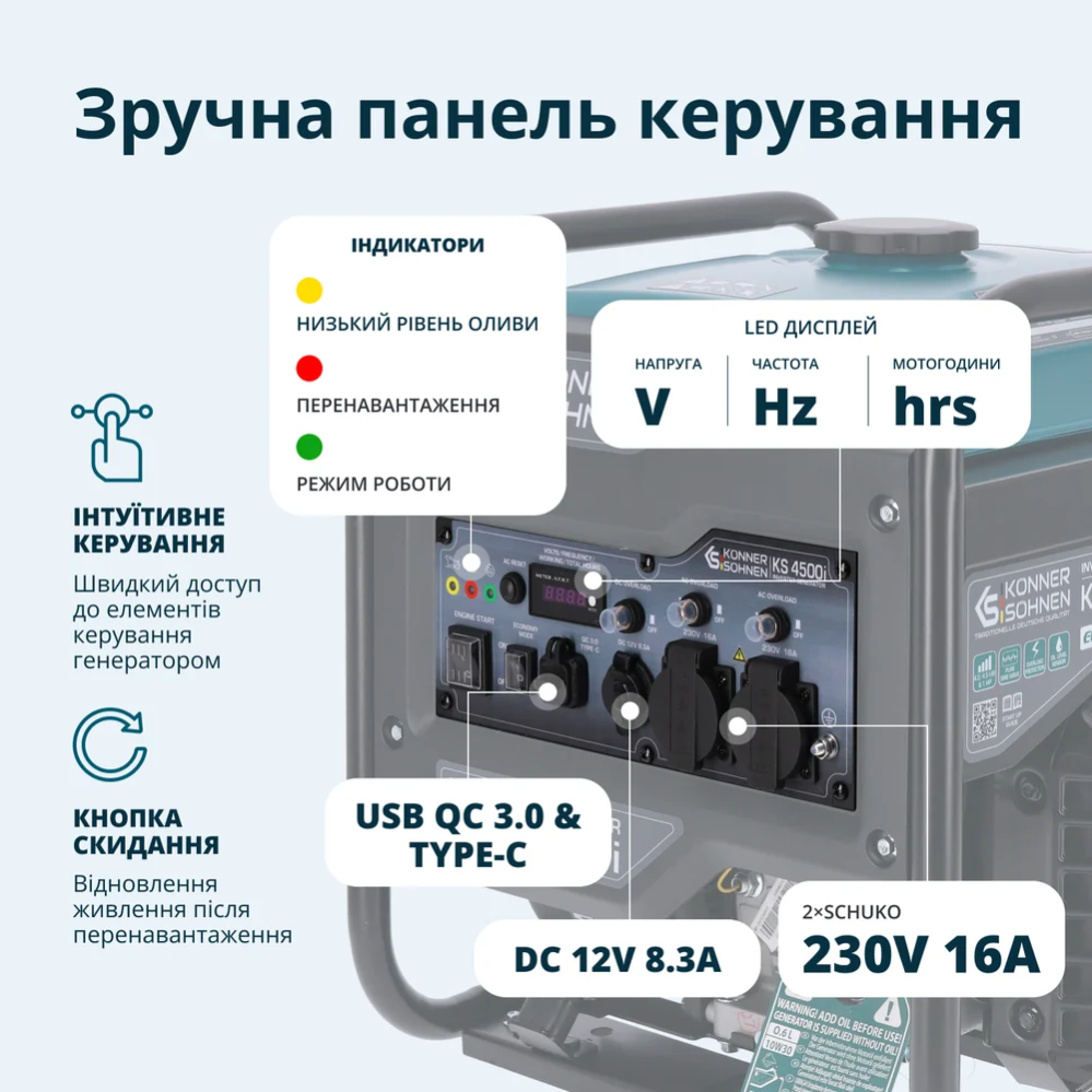 Инверторный генератор KS 4500i фото 9