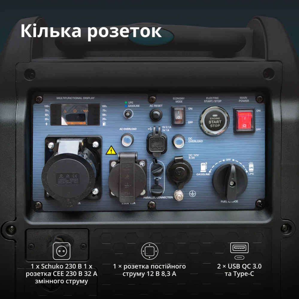 Инверторный газобензиновый генератор KS 5500iEG S фото 7