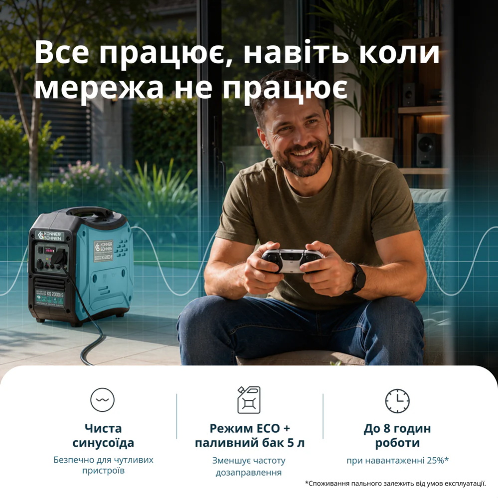 Інверторний генератор KS 2000i S фото 6