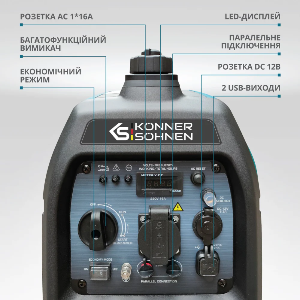 Інверторний генератор KS 2100i S фото 10