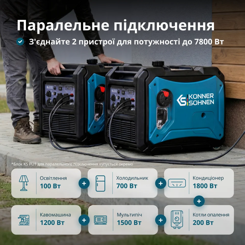 Инверторный генератор KS 4000iE S фото 9