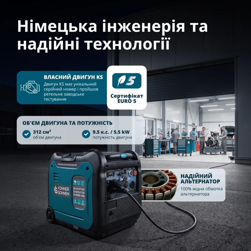 Інверторний генератор KS 5500iE S ATSR фото 10