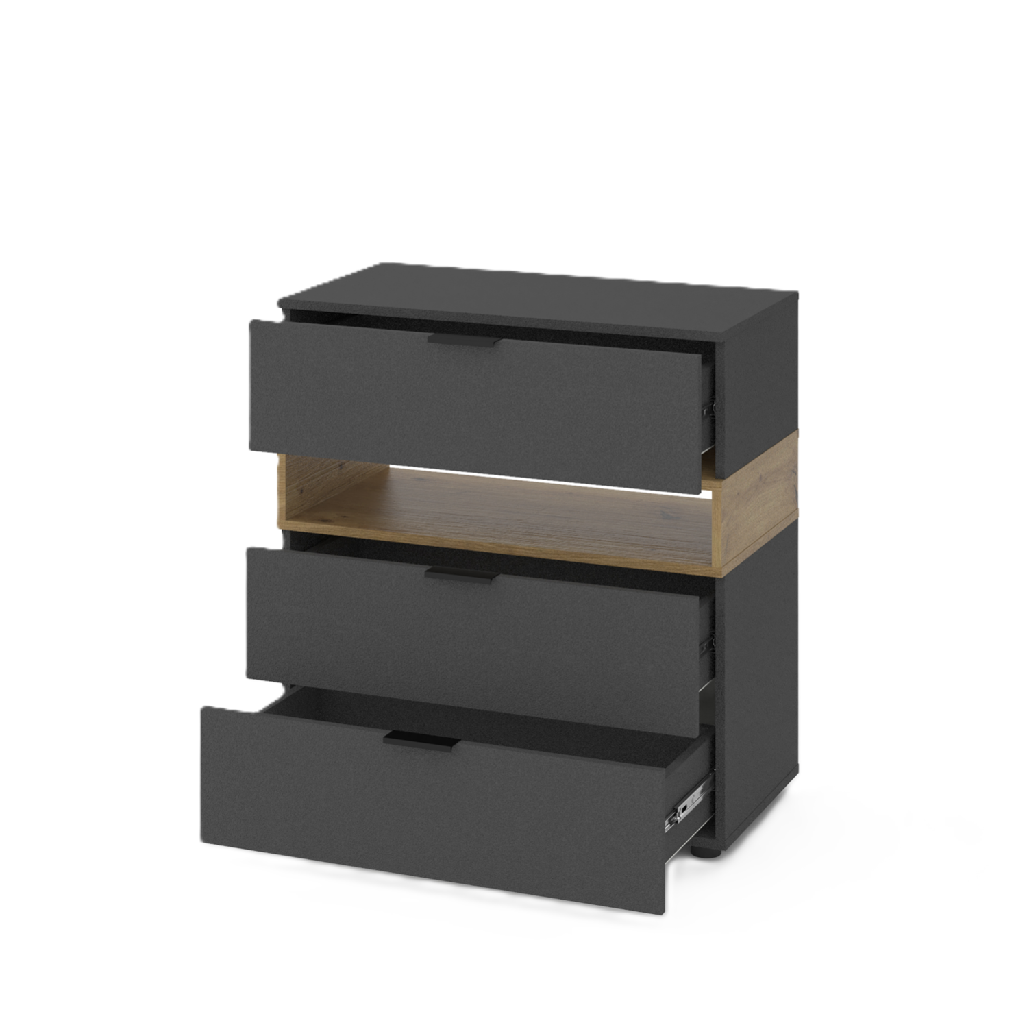 Комод Home А026 Антрацит-Дуб цена