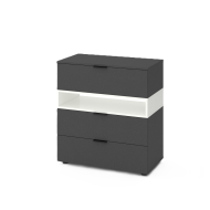 Комод Home А026 Антрацит-Белый