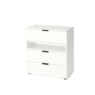 Комод Home А026 Белый-Антрацит