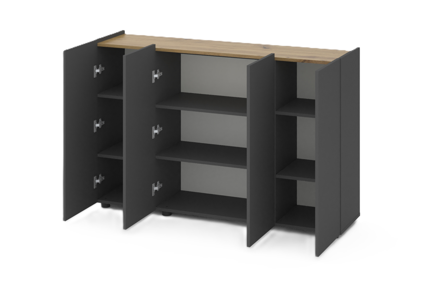 Комод Home В020 Антрацит-Дуб цена