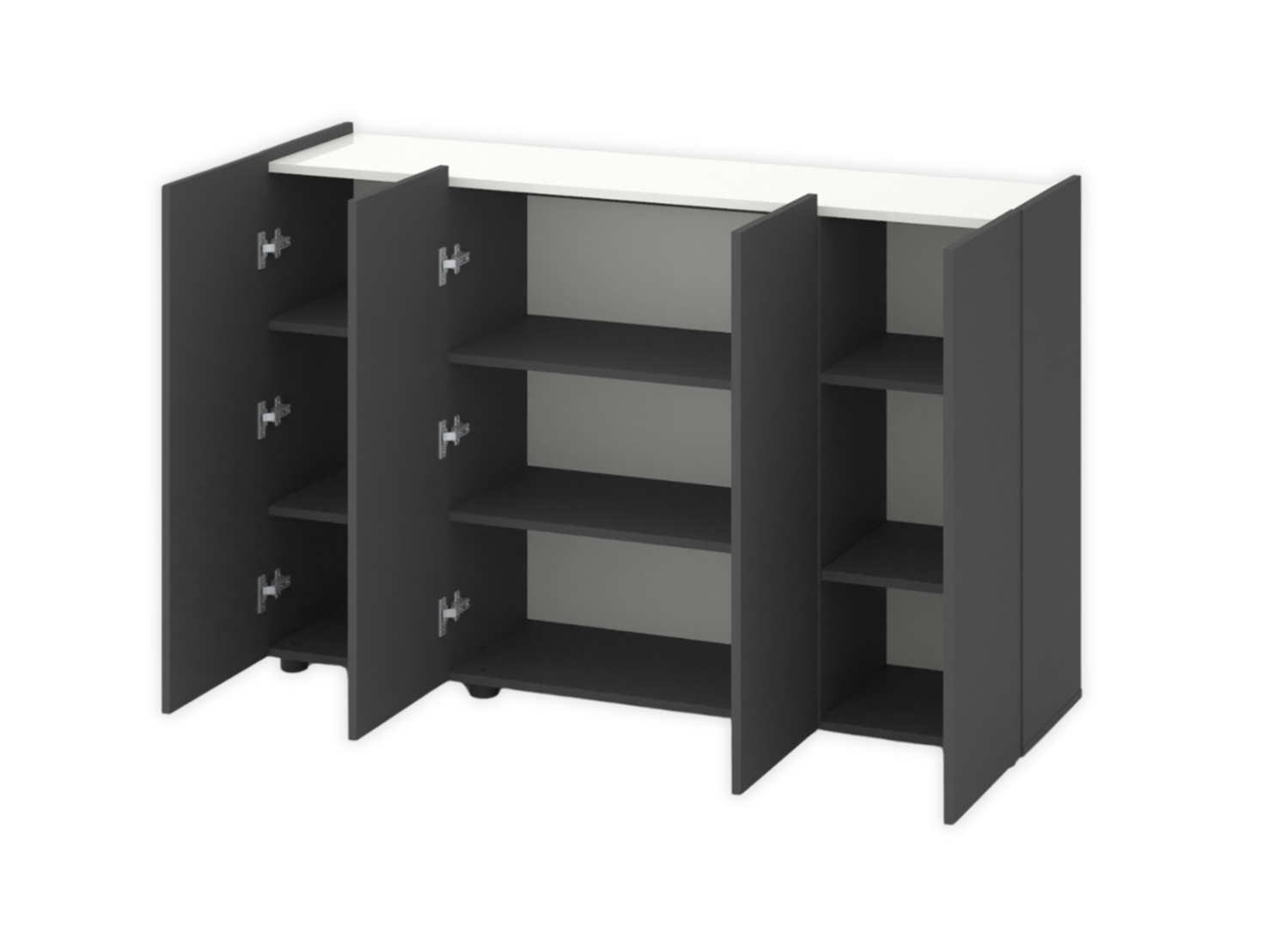 Комод Home В020 Антрацит-Белый цена