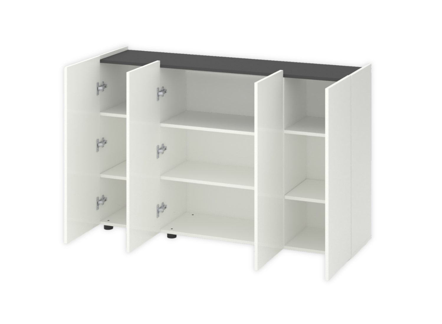 Комод Home В020 Белый-Антрацит цена