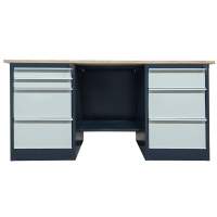 Металлический двухтумбовый верстак Stw 326-2M2B/S2B