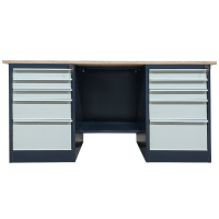 Металлический двухтумбовый верстак Stw 326-3MSB/3MSB