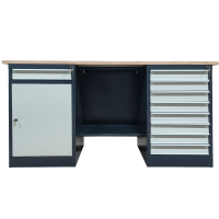 Металлический двухтумбовый верстак Stw 326-8M/МD