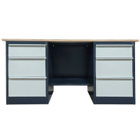 Металлический двухтумбовый верстак Stw 326-S2B/S2B