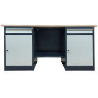 Металлический двухтумбовый верстак Stw 326-МD/МD