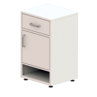 Тумба прикроватная с нишей и ящичком ПТ-102.1