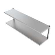 Фото Полки навесные двухуровневые из нержавеющей стали