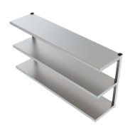 Полки навесные трехуровневые из нержавеющей стали