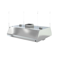 Зонт вытяжной островной 1000х1000х360 мм