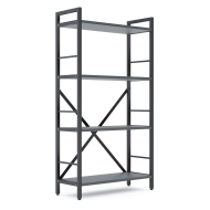 Стелаж лофт 1100х600х240 мм Антрацит-Антрацит
