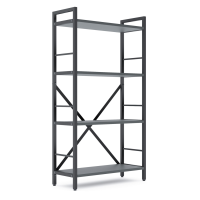 Стеллаж лофт 1100х600х240 мм Антрацит-Антрацит