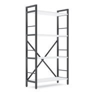 Стелаж лофт 1100х600х240 мм Антрацит-Білий