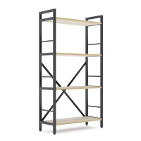 Стеллаж лофт 1100х600х240 мм Антрацит-Дуб