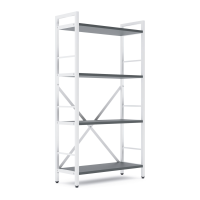 Стеллаж лофт 1100х600х240 мм Белый-Антрацит