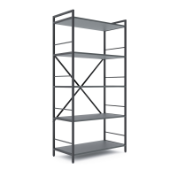 Стеллаж лофт 1600х800х400 мм Антрацит-Антрацит