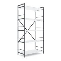 Стеллаж лофт 1600х800х400 мм Антрацит-Белый