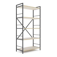 Стеллаж лофт 1600х800х400 мм Антрацит-Дуб