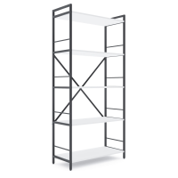 Стеллаж лофт 1700х800х350 мм Антрацит-Белый