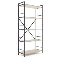 Стеллаж лофт 1700х800х350 мм Антрацит-Дуб