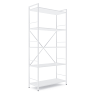 Стелаж лофт 1700х800х350 мм Білий-Білий