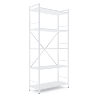 Стеллаж лофт 1700х800х350 мм Белый-Белый