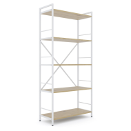 Стелаж лофт 1700х800х350 мм Білий-Дуб