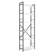 Стелаж лофт 1800х600х240 мм Антрацит-Білий