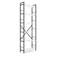 Стеллаж лофт 1800х600х240 мм Антрацит-Белый