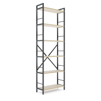 Стеллаж лофт 1800х600х240 мм Антрацит-Дуб