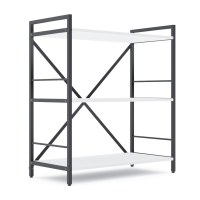 Стеллаж лофт 900х800х400 мм Антрацит-Антрацит 